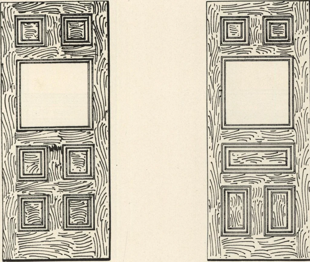 An illustration from Sash, doors, blinds, mouldings, and all kinds of millwork, 1904, leaf 110
