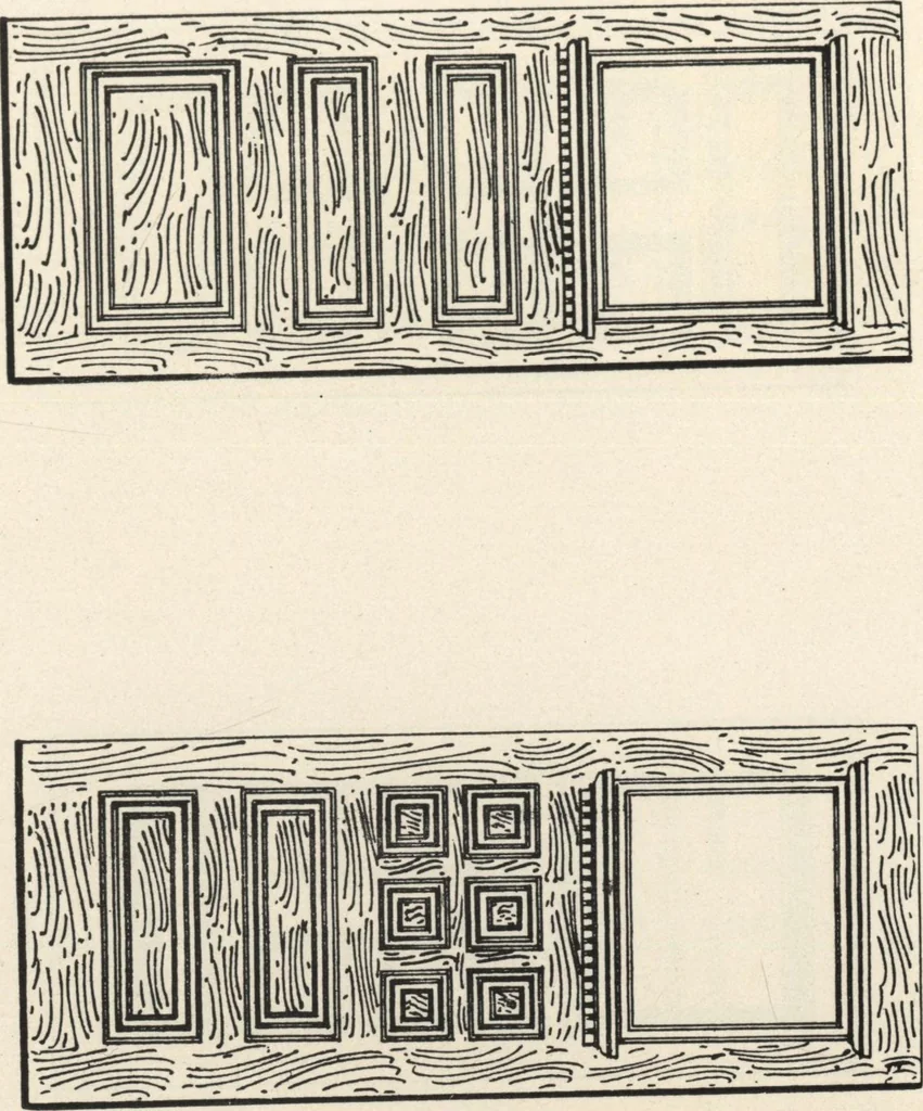 An illustration from Sash, doors, blinds, mouldings, and all kinds of millwork, 1904, leaf 114