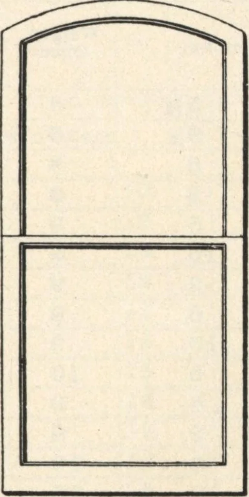An illustration from Sash, doors, blinds, mouldings, and all kinds of millwork, 1904, leaf 12