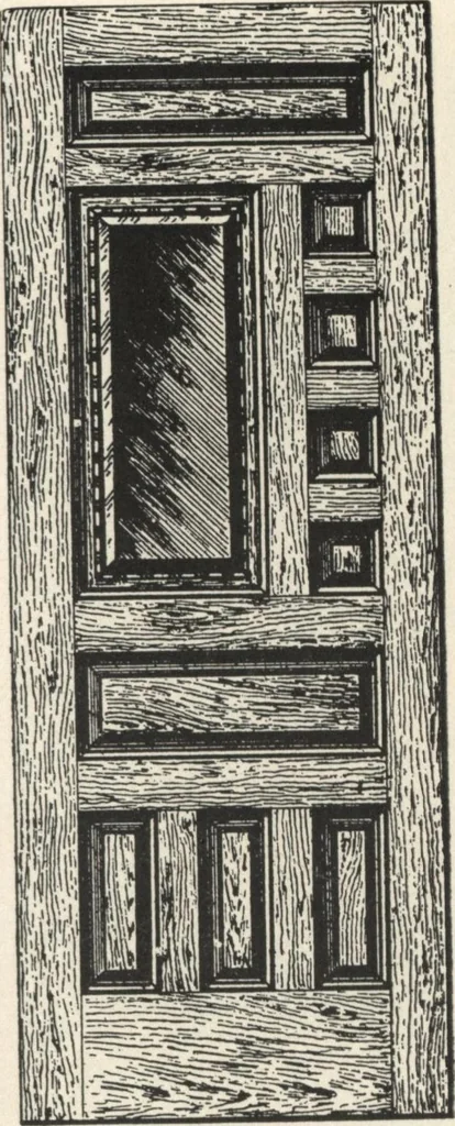 An illustration from Sash, doors, blinds, mouldings, and all kinds of millwork, 1904, leaf 120
