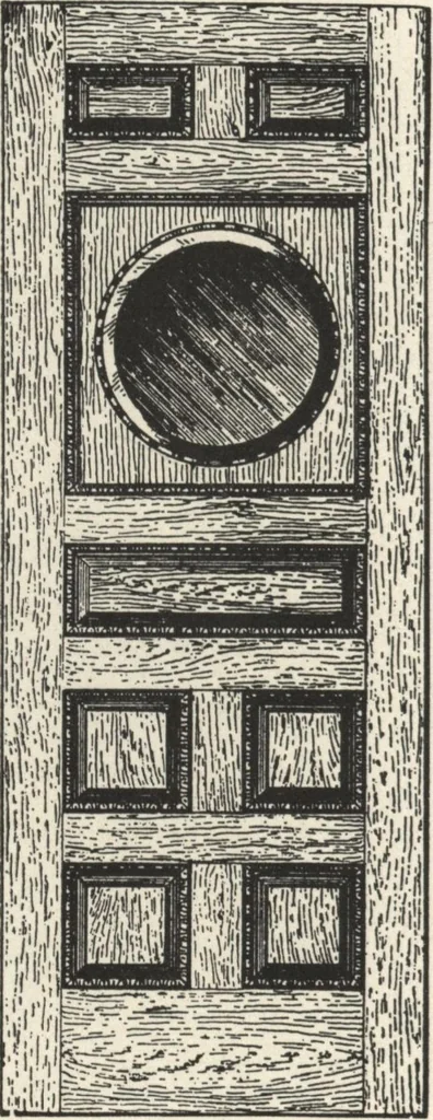 An illustration from Sash, doors, blinds, mouldings, and all kinds of millwork, 1904, leaf 121