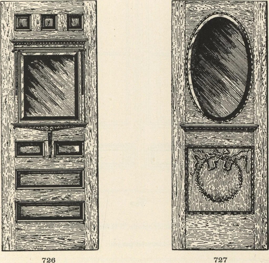 An illustration from Sash, doors, blinds, mouldings, and all kinds of millwork, 1904, leaf 122