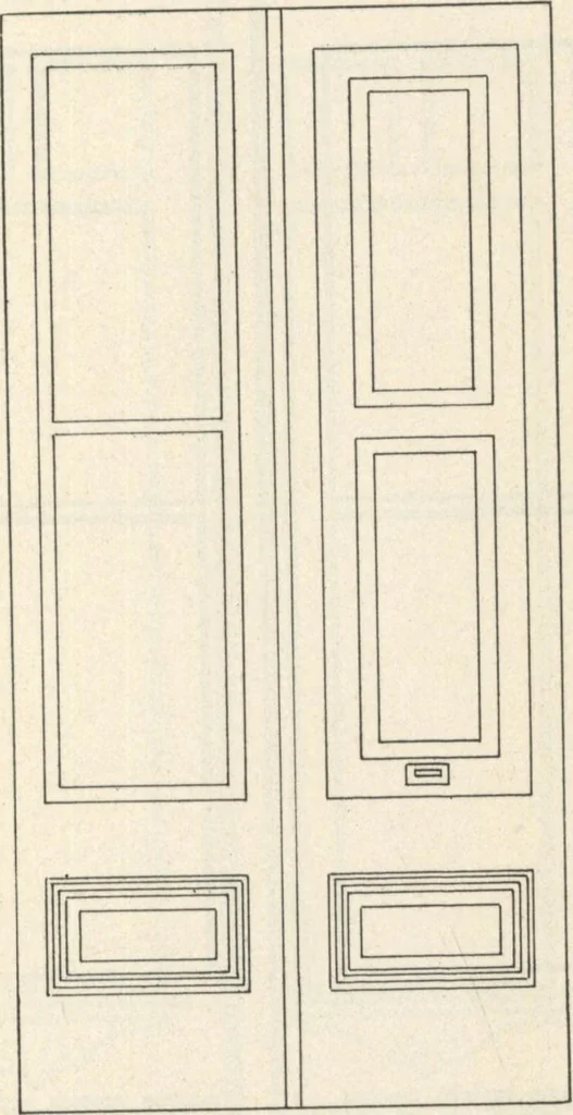 An illustration from Sash, doors, blinds, mouldings, and all kinds of millwork, 1904, leaf 124