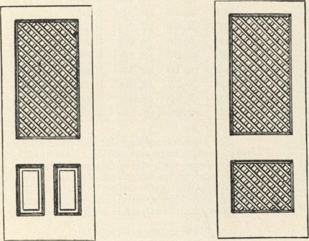An illustration from Sash, doors, blinds, mouldings, and all kinds of millwork, 1904, leaf 128