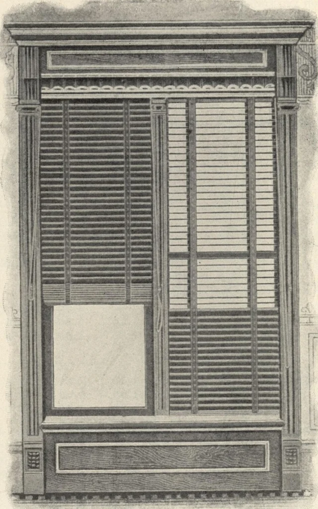 An illustration from Sash, doors, blinds, mouldings, and all kinds of millwork, 1904, leaf 135