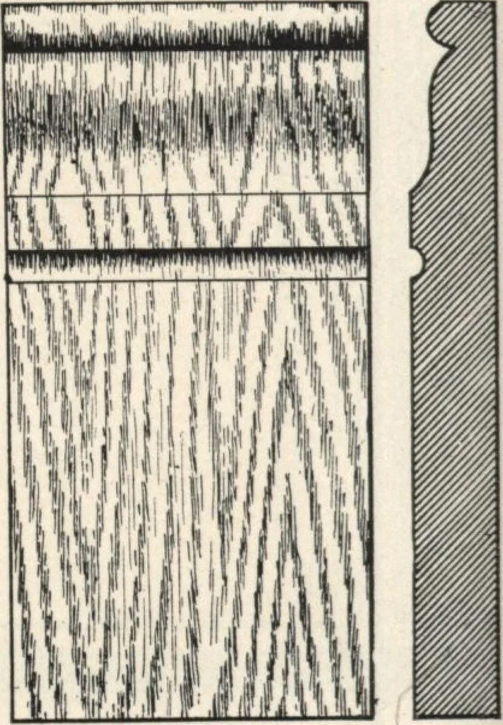 An illustration from Sash, doors, blinds, mouldings, and all kinds of millwork, 1904, leaf 143