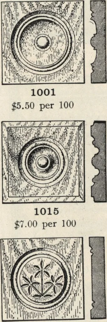 An illustration from Sash, doors, blinds, mouldings, and all kinds of millwork, 1904, leaf 144