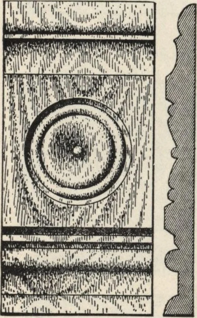 An illustration from Sash, doors, blinds, mouldings, and all kinds of millwork, 1904, leaf 145
