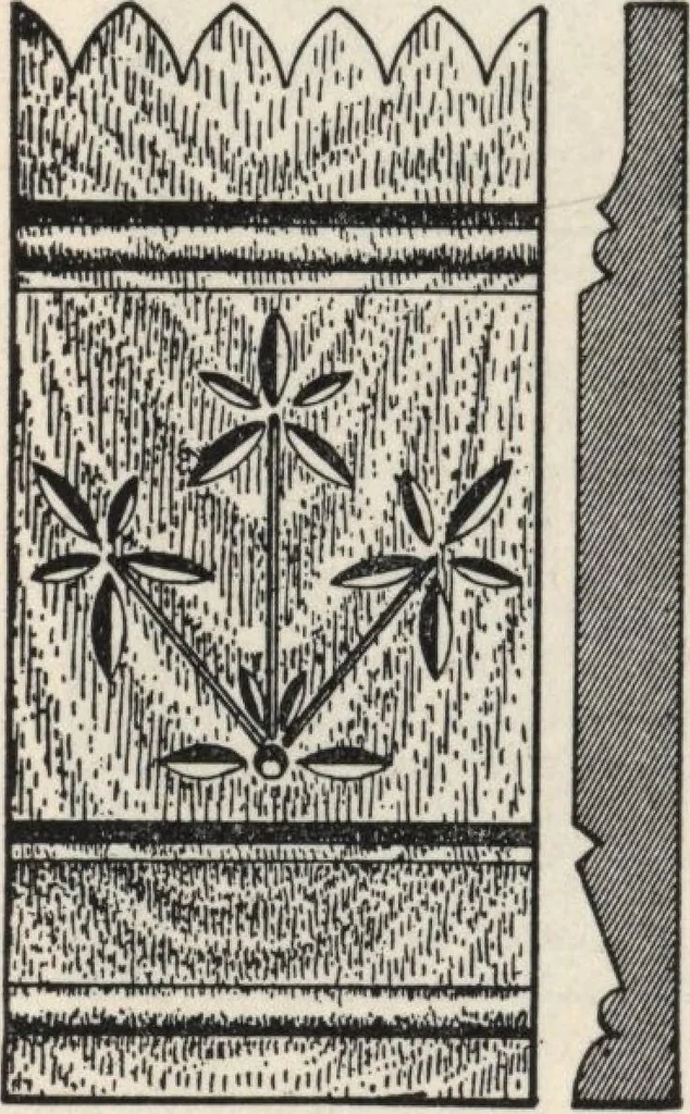 An illustration from Sash, doors, blinds, mouldings, and all kinds of millwork, 1904, leaf 145