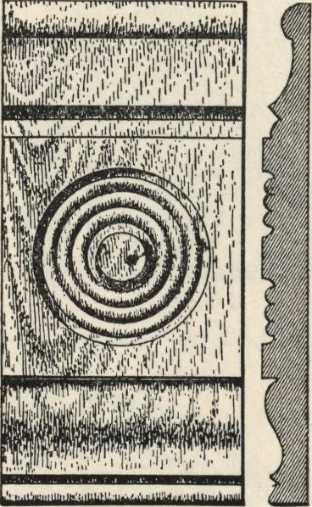 An illustration from Sash, doors, blinds, mouldings, and all kinds of millwork, 1904, leaf 145