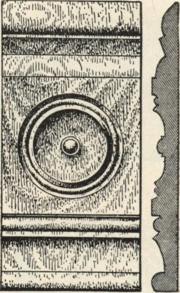 An illustration from Sash, doors, blinds, mouldings, and all kinds of millwork, 1904, leaf 145