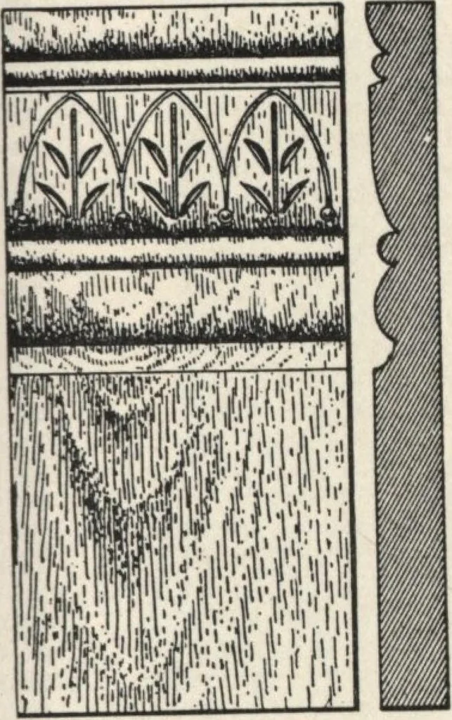 An illustration from Sash, doors, blinds, mouldings, and all kinds of millwork, 1904, leaf 146