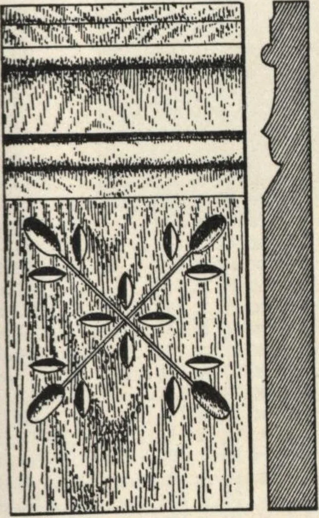 An illustration from Sash, doors, blinds, mouldings, and all kinds of millwork, 1904, leaf 146