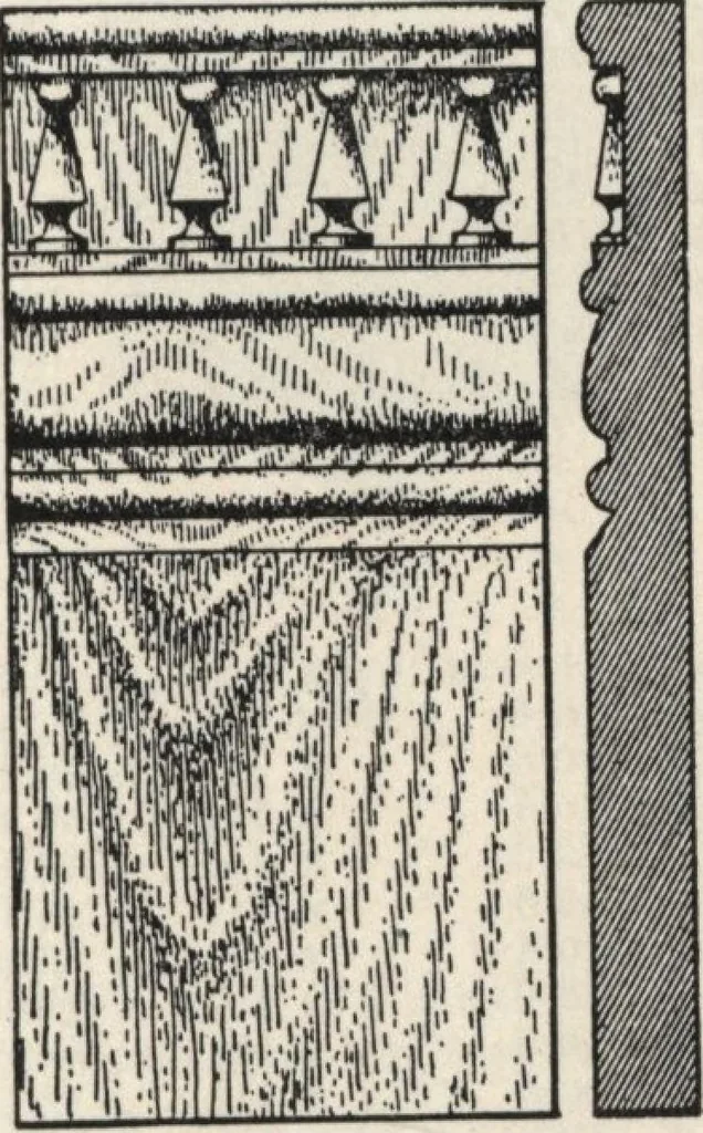 An illustration from Sash, doors, blinds, mouldings, and all kinds of millwork, 1904, leaf 146
