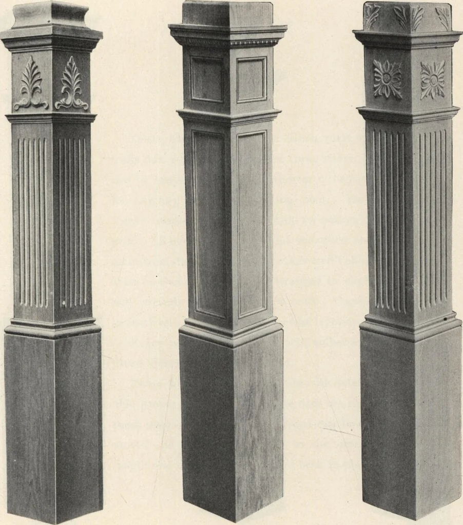 An illustration from Sash, doors, blinds, mouldings, and all kinds of millwork, 1904, leaf 148