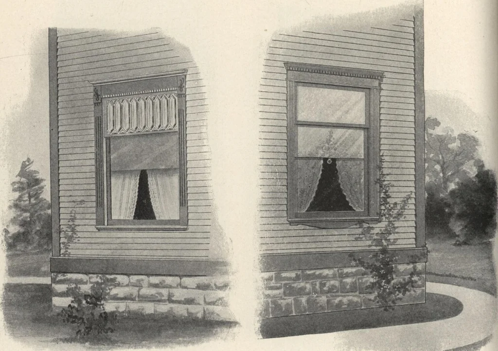 An illustration from Sash, doors, blinds, mouldings, and all kinds of millwork, 1904, leaf 153