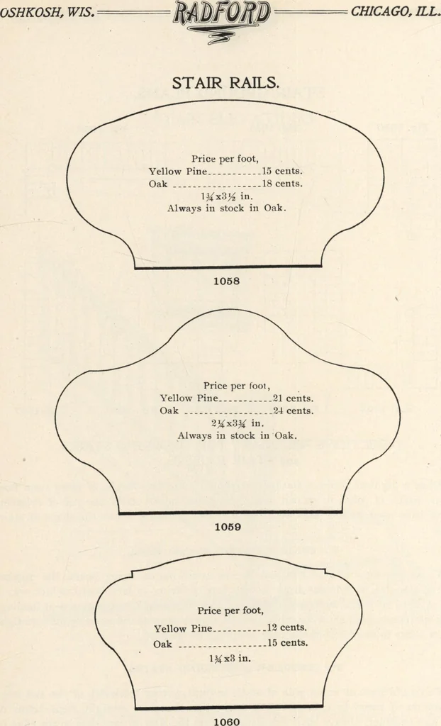 An illustration from Sash, doors, blinds, mouldings, and all kinds of millwork, 1904, leaf 161