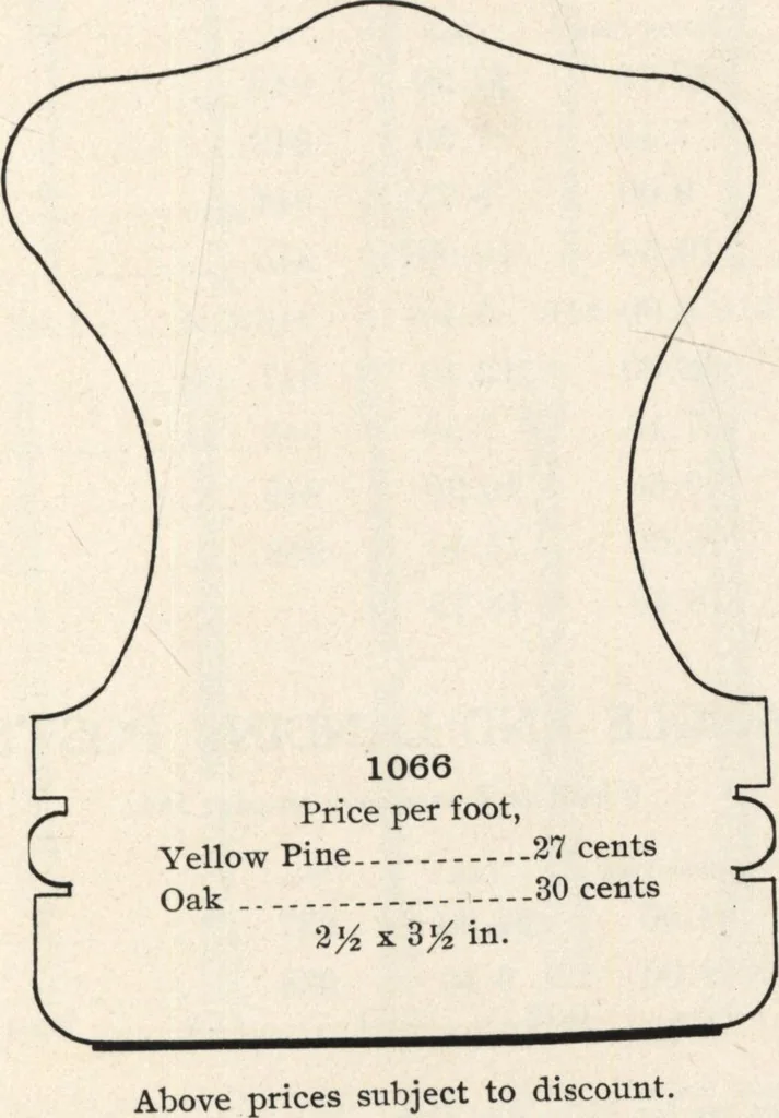 An illustration from Sash, doors, blinds, mouldings, and all kinds of millwork, 1904, leaf 164