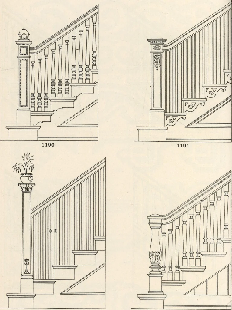 An illustration from Sash, doors, blinds, mouldings, and all kinds of millwork, 1904, leaf 171