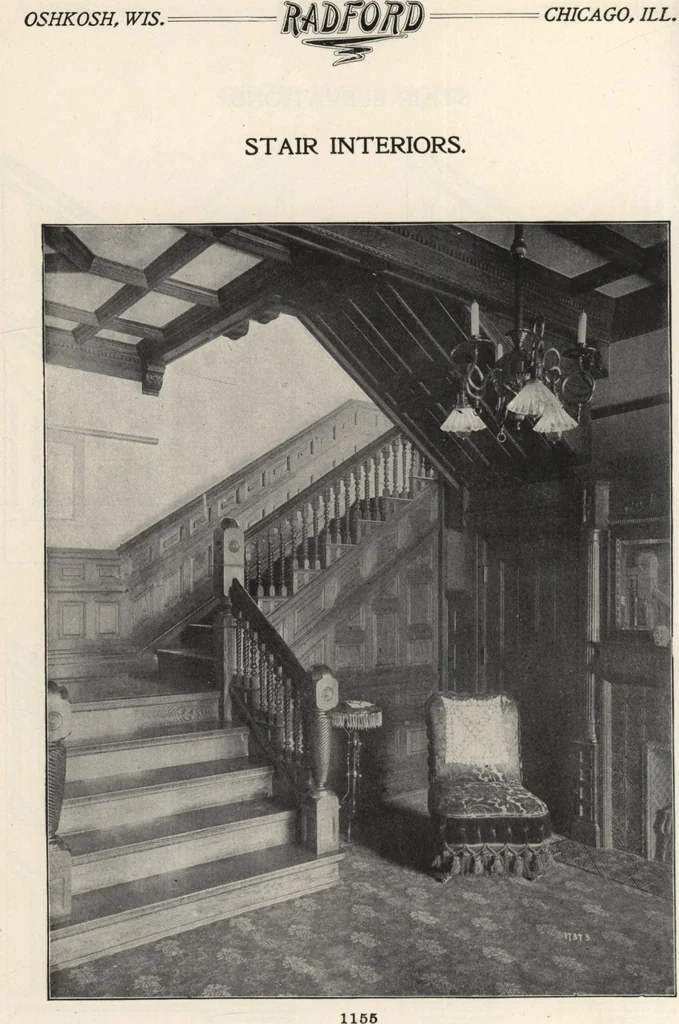 An illustration from Sash, doors, blinds, mouldings, and all kinds of millwork, 1904, leaf 173