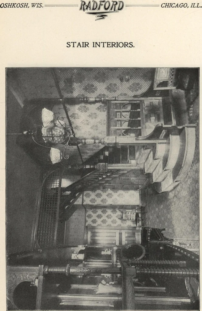 An illustration from Sash, doors, blinds, mouldings, and all kinds of millwork, 1904, leaf 175