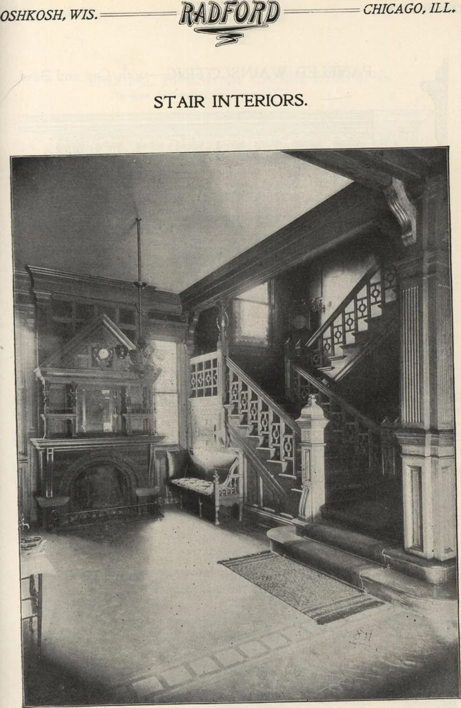 An illustration from Sash, doors, blinds, mouldings, and all kinds of millwork, 1904, leaf 176