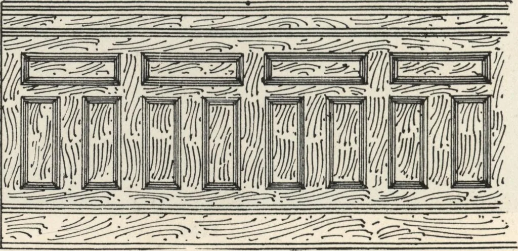 An illustration from Sash, doors, blinds, mouldings, and all kinds of millwork, 1904, leaf 177