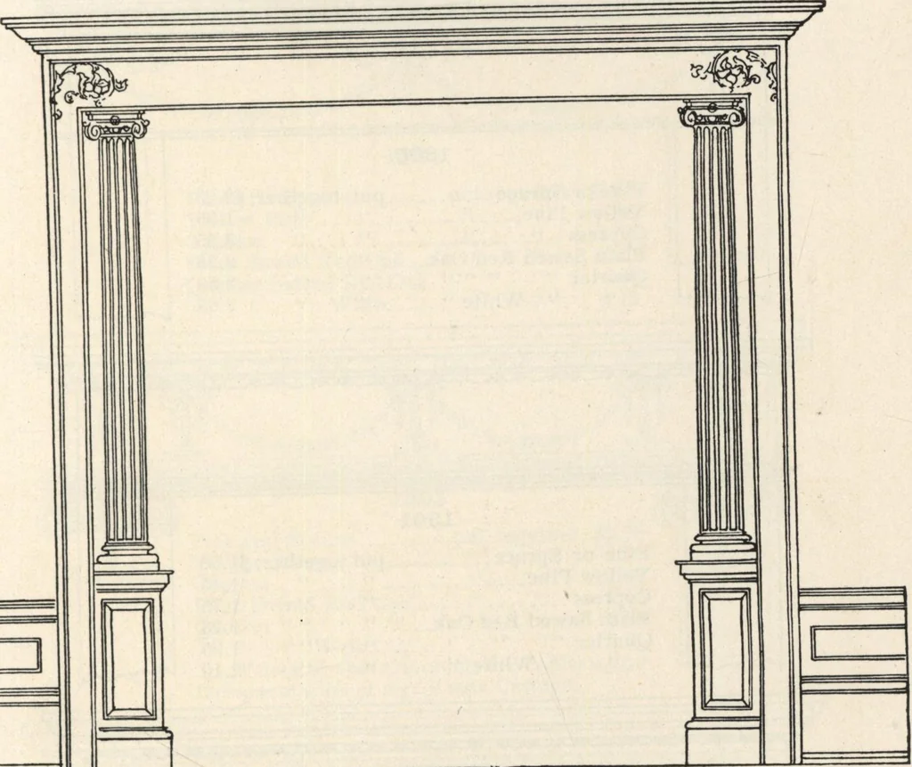 An illustration from Sash, doors, blinds, mouldings, and all kinds of millwork, 1904, leaf 178
