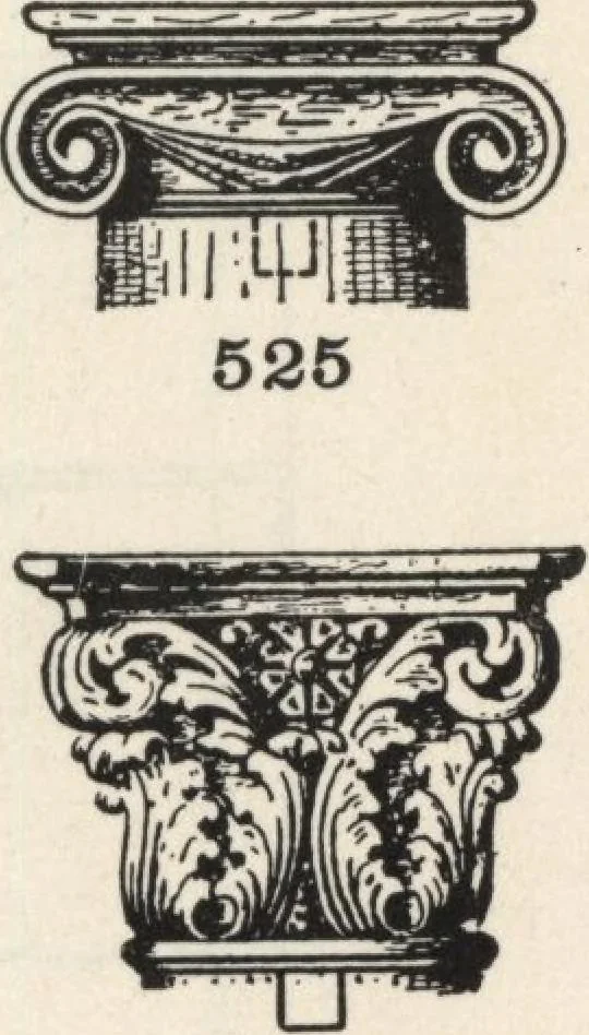 An illustration from Sash, doors, blinds, mouldings, and all kinds of millwork, 1904, leaf 178