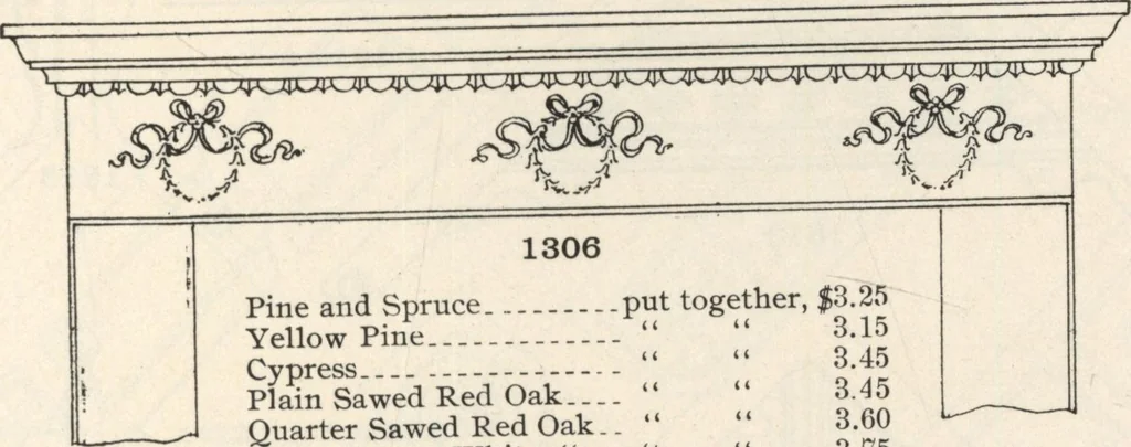 An illustration from Sash, doors, blinds, mouldings, and all kinds of millwork, 1904, leaf 180