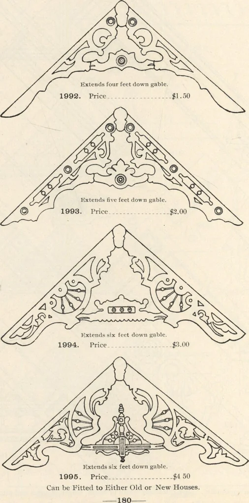An illustration from Sash, doors, blinds, mouldings, and all kinds of millwork, 1904, leaf 183