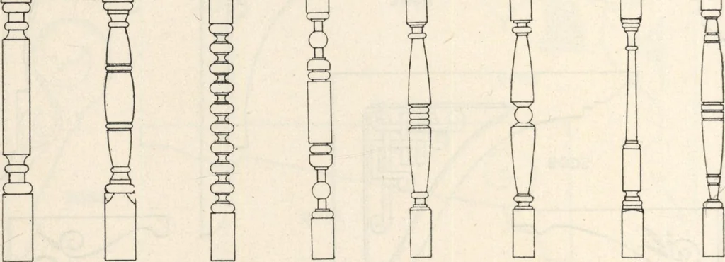 An illustration from Sash, doors, blinds, mouldings, and all kinds of millwork, 1904, leaf 193