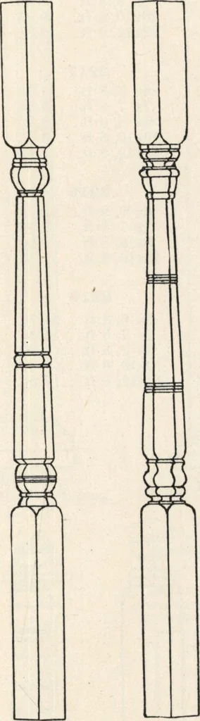 An illustration from Sash, doors, blinds, mouldings, and all kinds of millwork, 1904, leaf 196