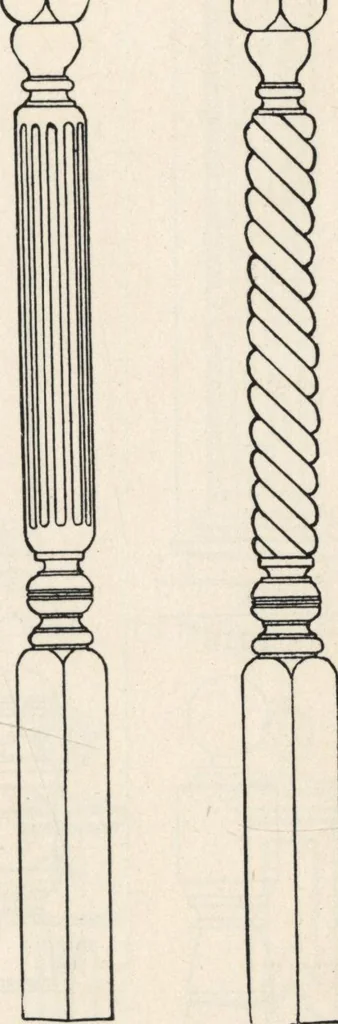 An illustration from Sash, doors, blinds, mouldings, and all kinds of millwork, 1904, leaf 196