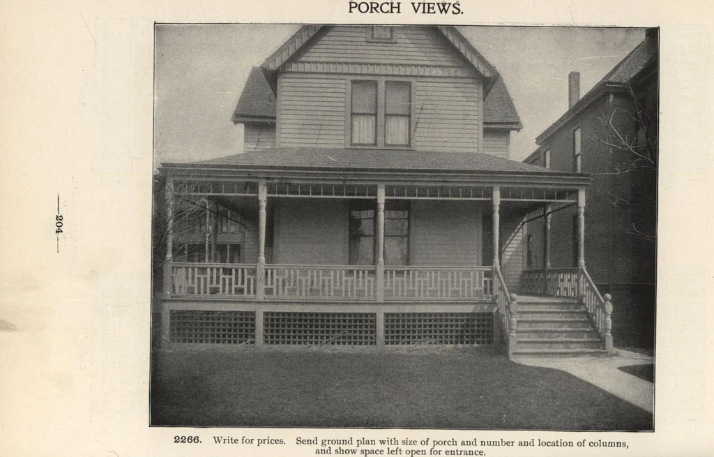 An illustration from Sash, doors, blinds, mouldings, and all kinds of millwork, 1904, leaf 207