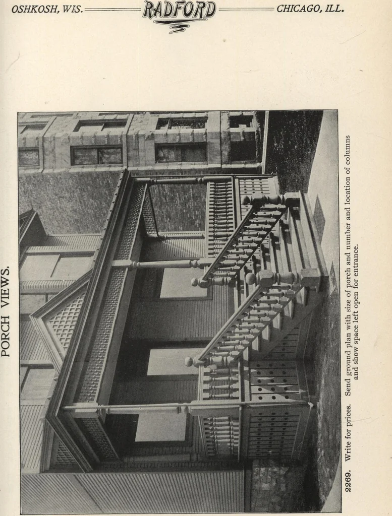 An illustration from Sash, doors, blinds, mouldings, and all kinds of millwork, 1904, leaf 210