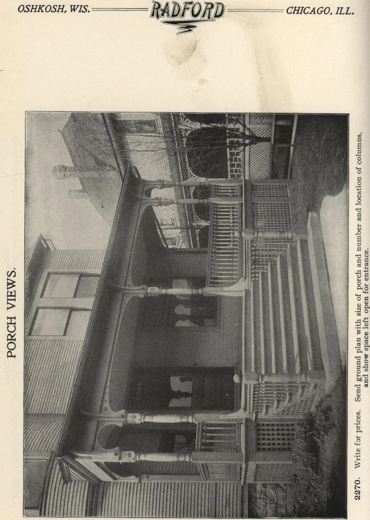 An illustration from Sash, doors, blinds, mouldings, and all kinds of millwork, 1904, leaf 211