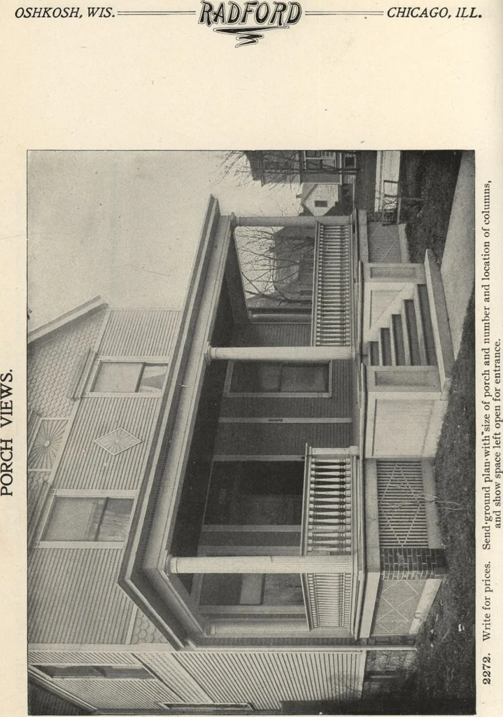 An illustration from Sash, doors, blinds, mouldings, and all kinds of millwork, 1904, leaf 213