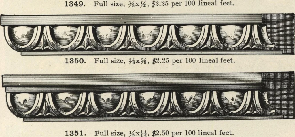 An illustration from Sash, doors, blinds, mouldings, and all kinds of millwork, 1904, leaf 222