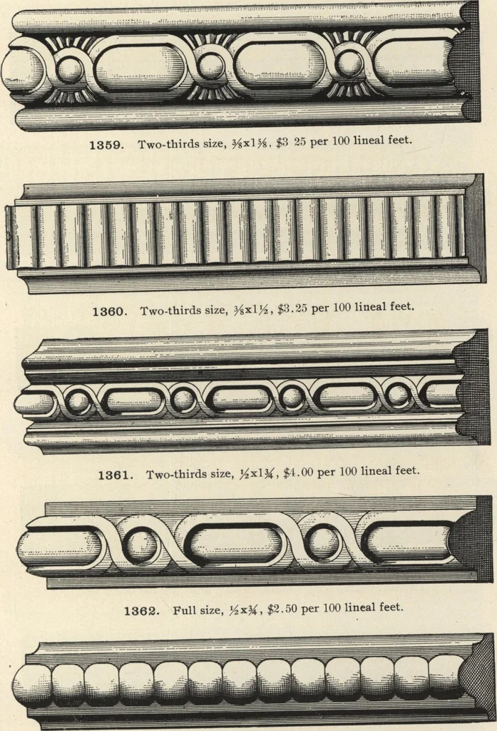 An illustration from Sash, doors, blinds, mouldings, and all kinds of millwork, 1904, leaf 224