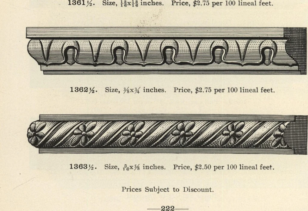 An illustration from Sash, doors, blinds, mouldings, and all kinds of millwork, 1904, leaf 225