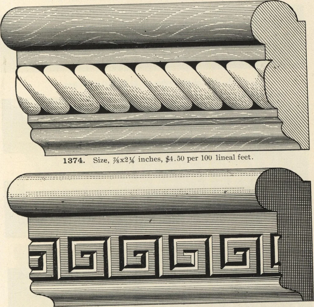 An illustration from Sash, doors, blinds, mouldings, and all kinds of millwork, 1904, leaf 228