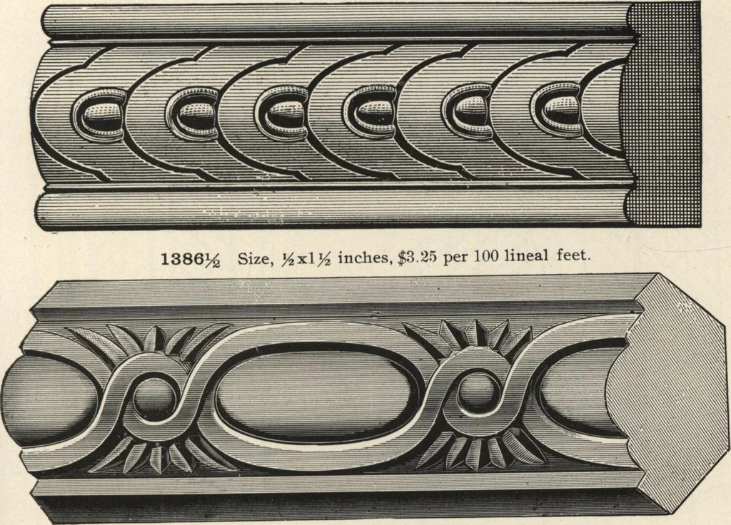 An illustration from Sash, doors, blinds, mouldings, and all kinds of millwork, 1904, leaf 230