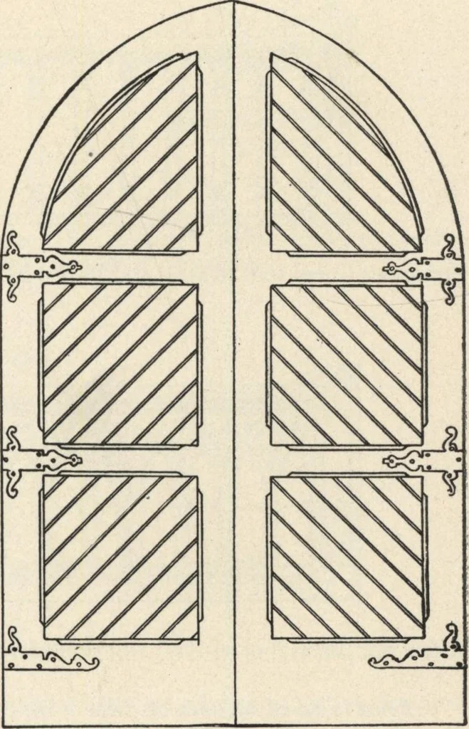 An illustration from Sash, doors, blinds, mouldings, and all kinds of millwork, 1904, leaf 232