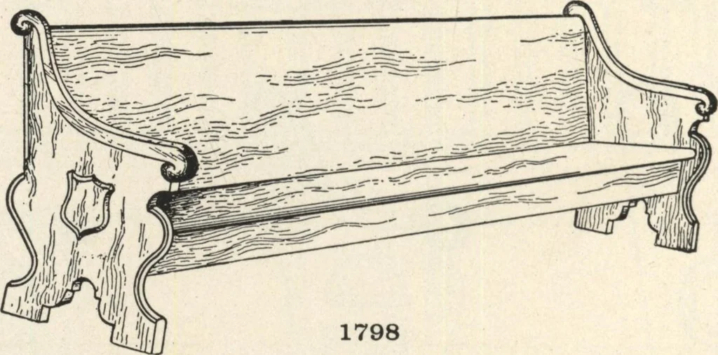 An illustration from Sash, doors, blinds, mouldings, and all kinds of millwork, 1904, leaf 235