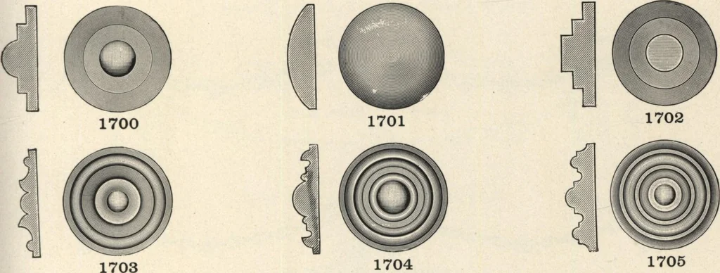An illustration from Sash, doors, blinds, mouldings, and all kinds of millwork, 1904, leaf 238