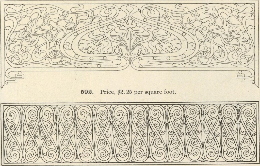 An illustration from Sash, doors, blinds, mouldings, and all kinds of millwork, 1904, leaf 246