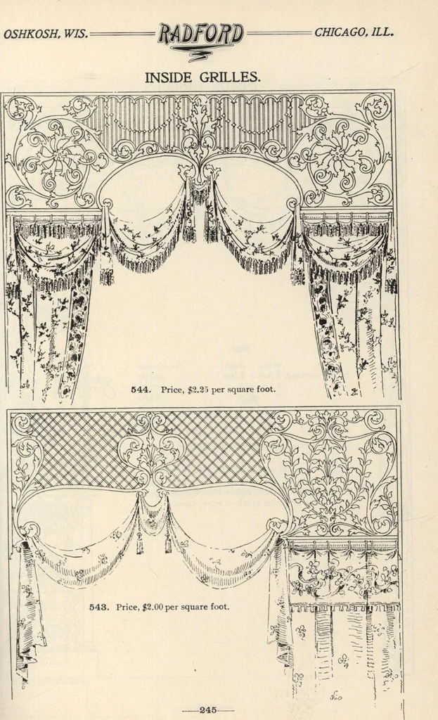An illustration from Sash, doors, blinds, mouldings, and all kinds of millwork, 1904, leaf 248