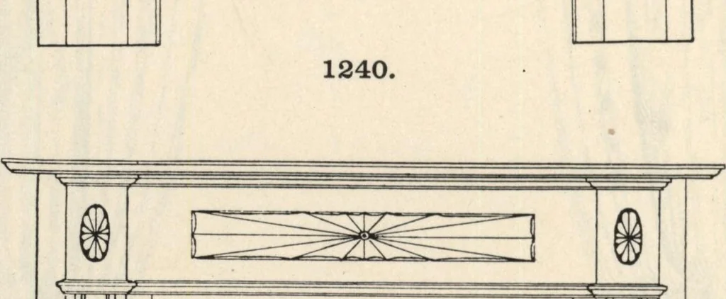 An illustration from Sash, doors, blinds, mouldings, and all kinds of millwork, 1904, leaf 255
