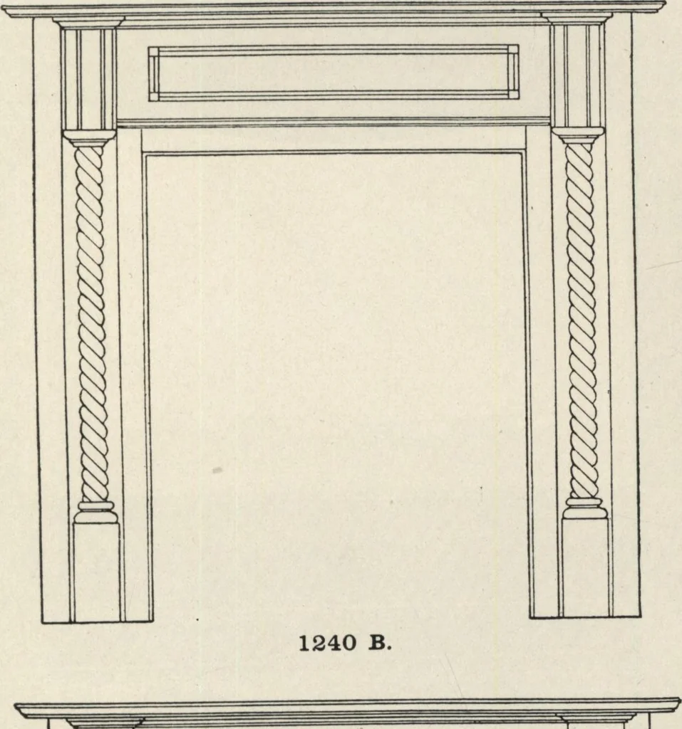 An illustration from Sash, doors, blinds, mouldings, and all kinds of millwork, 1904, leaf 256